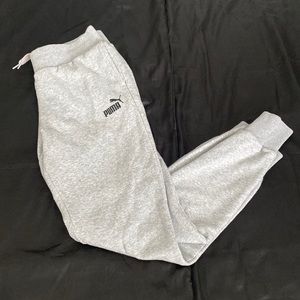 Women Small Puma Gray Sweatpants